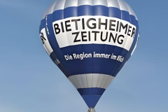 Der Heißluftballon aus Bietigheim fliegt auch über Heilbronn